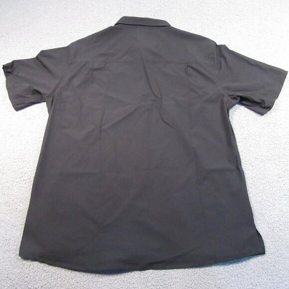 Gerry Men's XL Black Button Down Hiking Shirt Front Zip Pocket Lightweight - Picture 9 of 12